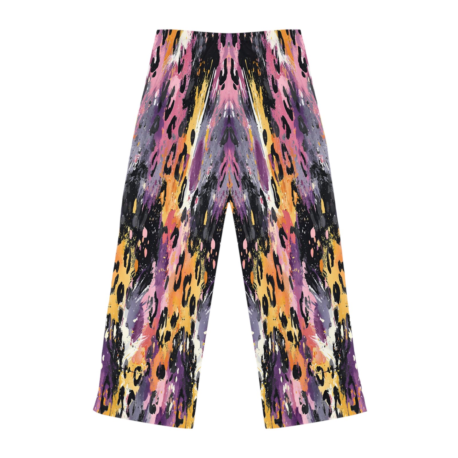 Vibrant Leopard Print Women's Pajama Pants, Cozy Loungewear, Sleepwear for Her, Relaxation, Gift for Sleep Lovers - Image 2