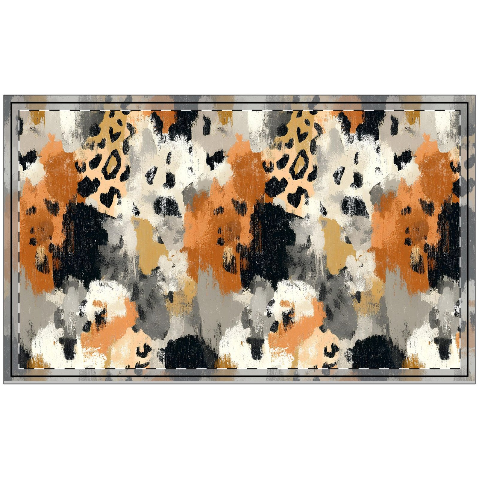 Wild Animal Print Polyester Doormat - Chic Entryway Decor, Perfect for Housewarming, Boho Style, Outdoor Welcome Mat, Animal Lover Gift