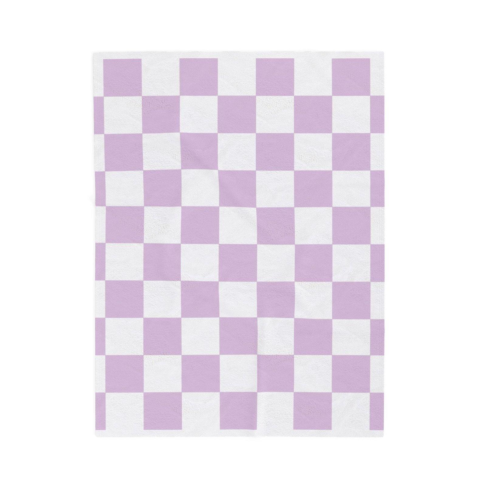 Cozy Lavender Checkered Velveteen Plush Blanket, Soft Throw for Weddings, Home Decor, Baby Showers, Gift for Cozy Nights - Image 9