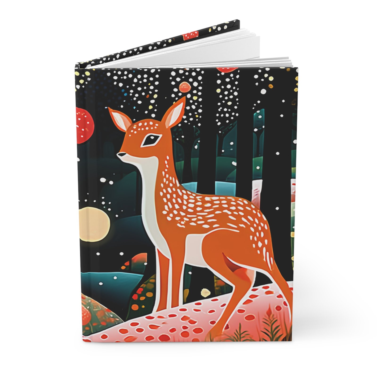 Whimsical Forest Hardcover Journal, Nature Lover's Notebook, Artistic Writing Journal, Gift for Writers, Eco-Friendly Diary - Image 3