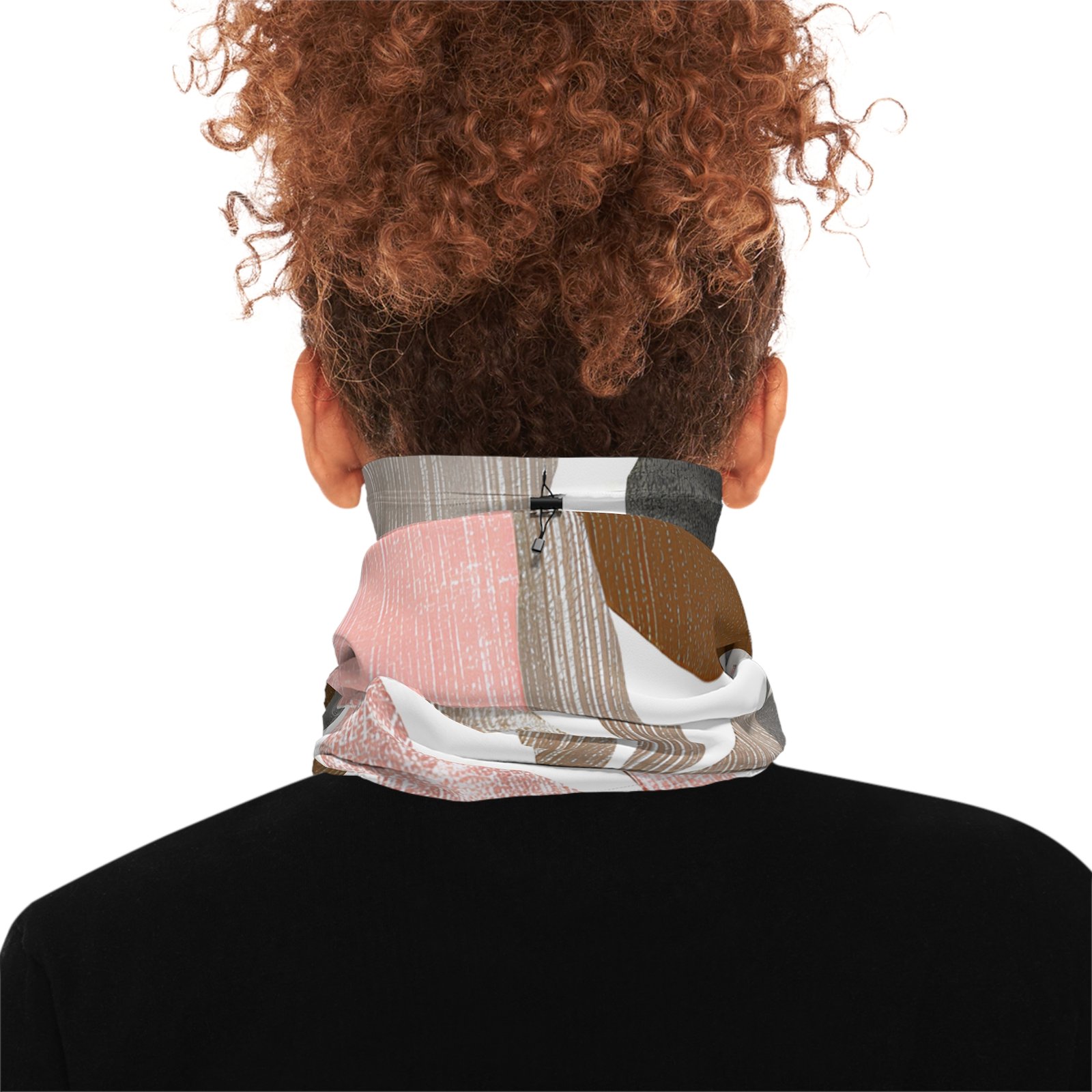 Winter Neck Gaiter With Drawstring - Image 4