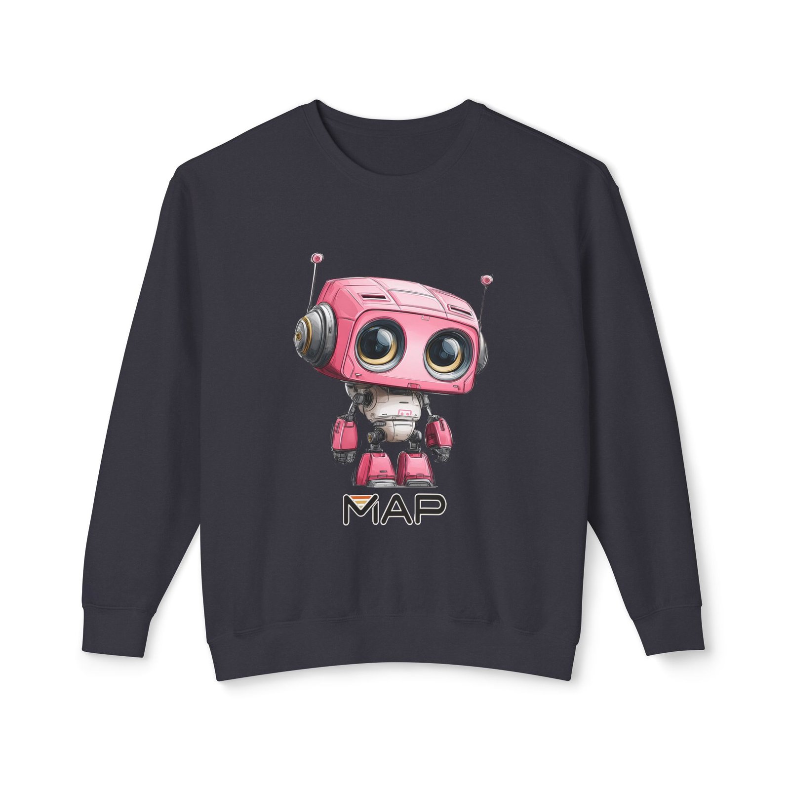 Cute Robot Graphic Sweatshirt, Perfect for Gifts, Casual Wear, Tech Lovers, Fun Hoodie for Friends, Unique Christmas Apparel - Image 37