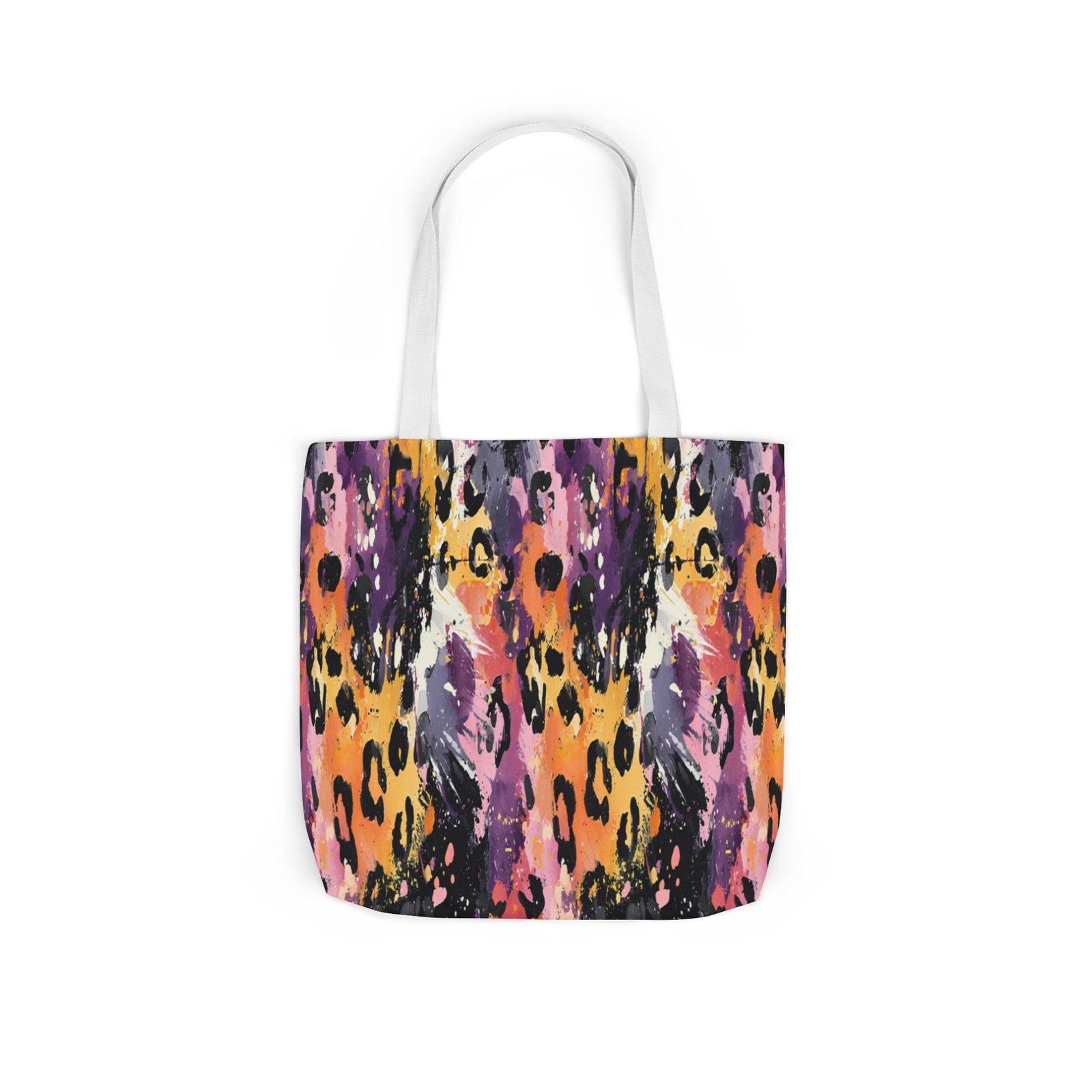 Vibrant Leopard Print Canvas Tote Bag, Colorful Shopping Bag, Stylish Everyday Tote, Eco-Friendly Gift, Beach or Grocery Bag - Image 60