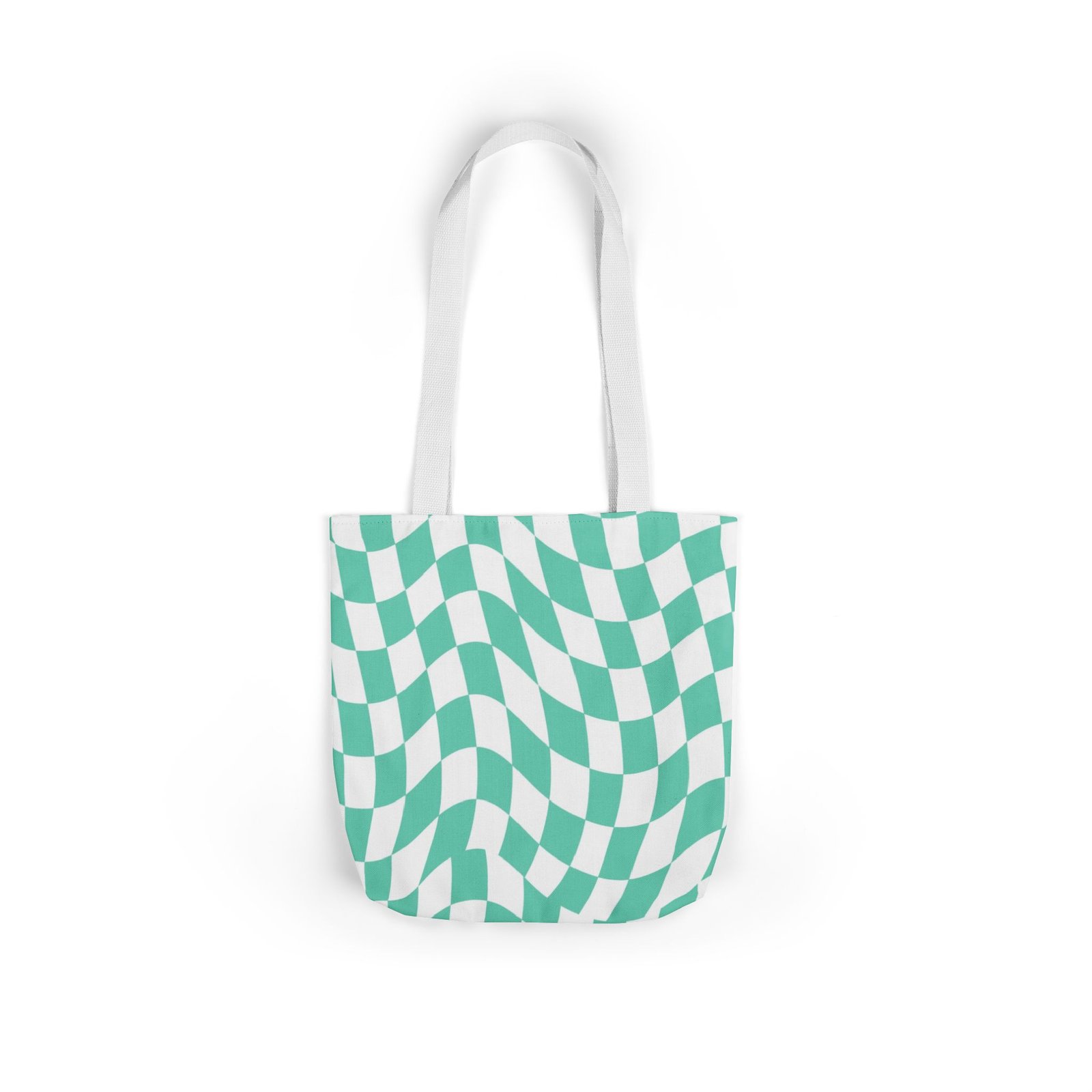 Trendy Checkered Canvas Tote Bag with 5-Color Straps, Eco-Friendly Shopping Bag, Stylish Beach Bag, Fashionable Gym Tote, Unique Gift Idea - Image 20