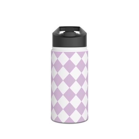 Elegant Diamond Pattern Stainless Steel Water Bottle, Insulated Travel Flask, Reusable Hydration Gift, Eco-Friendly Drink Container, [...]