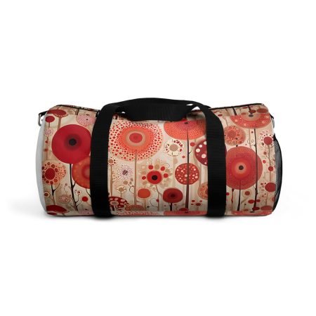 Flower Pattern Duffel Bag - Travel, Gym, Weekend, Luggage, Floral Design, Perfect Gift