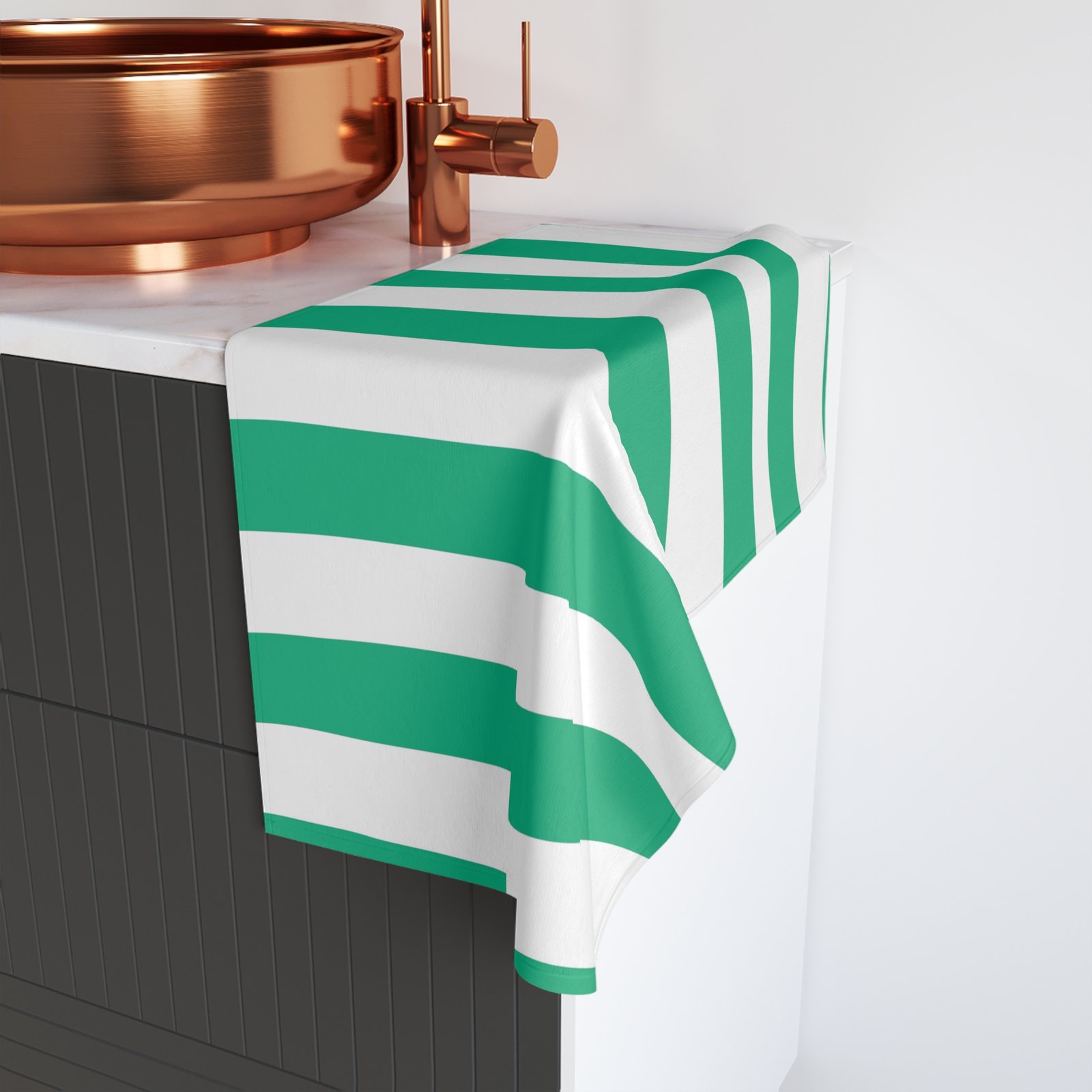 Striped Hand Towel, Vibrant Kitchen Décor, Eco-Friendly Bath Towel, Gift for Home, Perfect for Holidays and Occasions - Image 4