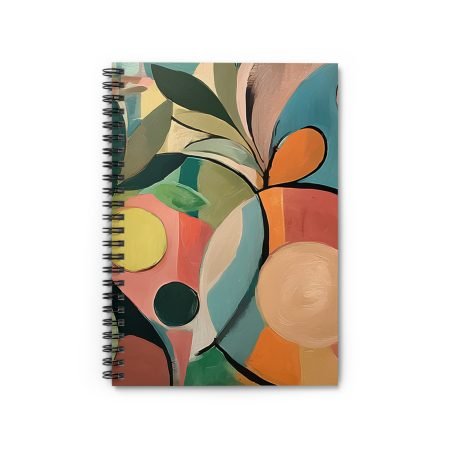 Colorful Abstract Spiral Notebook - Perfect for Journaling, Gift for Students, Daily Planner, Artistic Note Taking, School Supplies