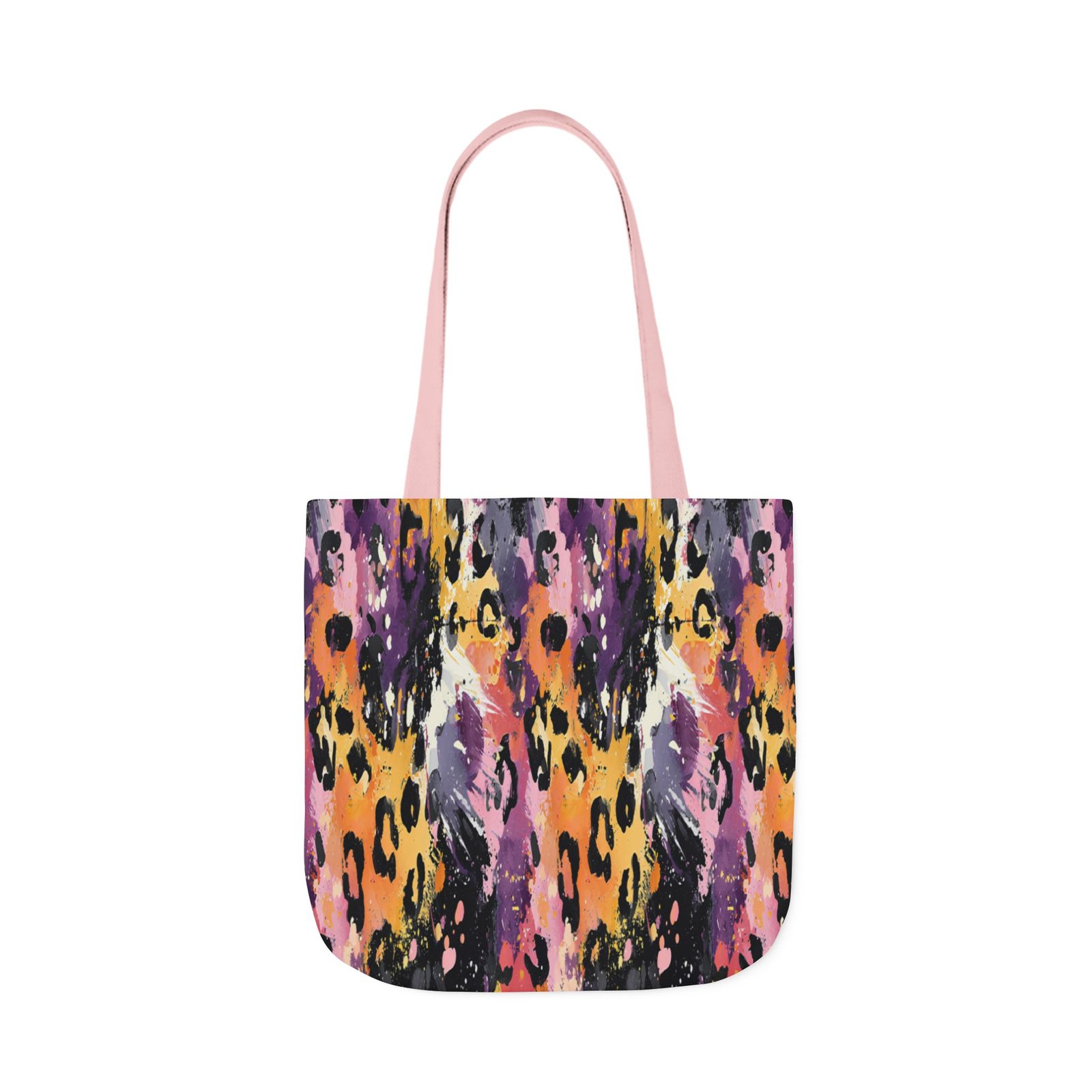 Vibrant Leopard Print Canvas Tote Bag, Colorful Shopping Bag, Stylish Everyday Tote, Eco-Friendly Gift, Beach or Grocery Bag - Image 55