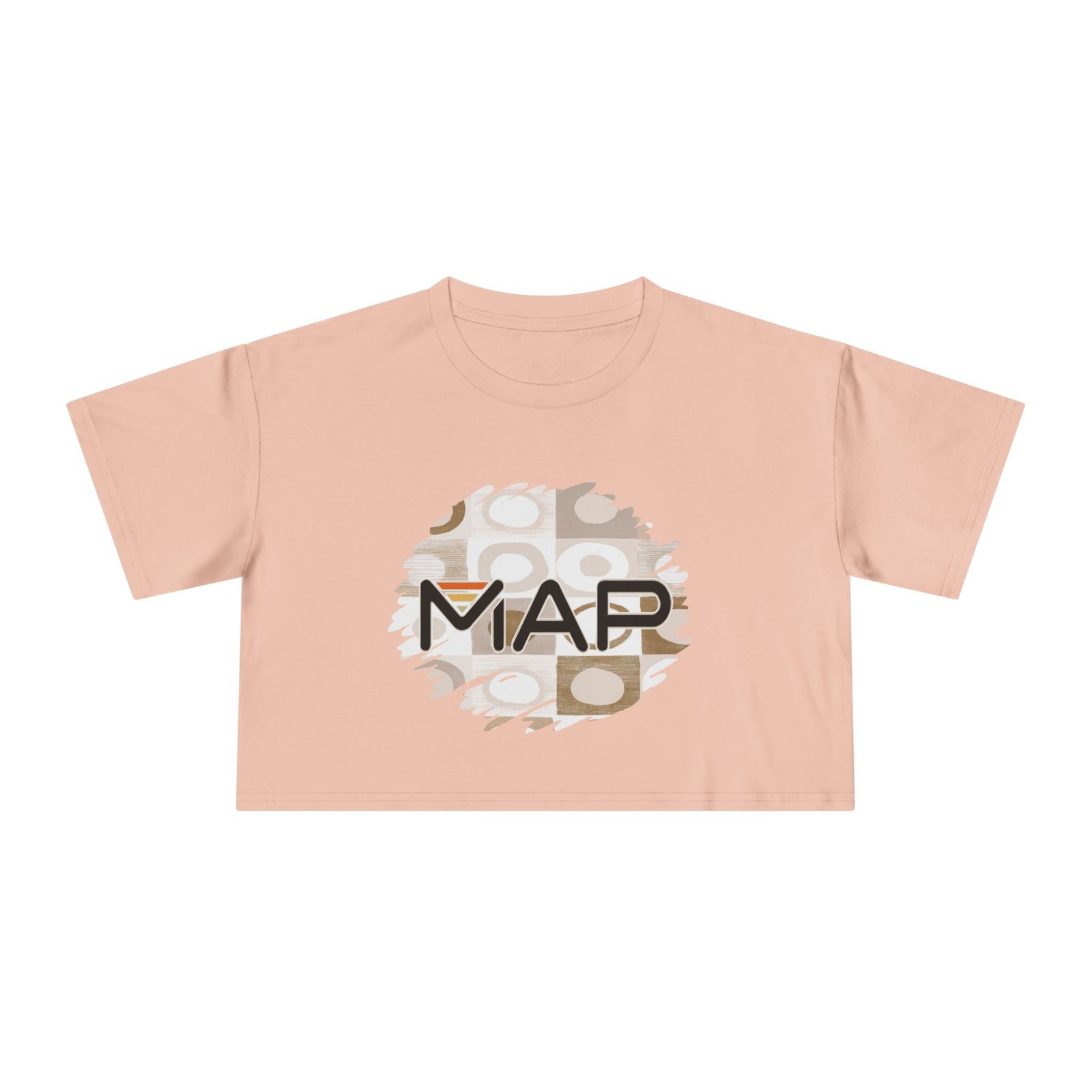 Stylish Women's Crop Tee with MAP Design | Trendy Summer Shirt, Casual Daily Wear, Gift for Her, Stylish Layering Top, Unique Graphic Tee - Image 10