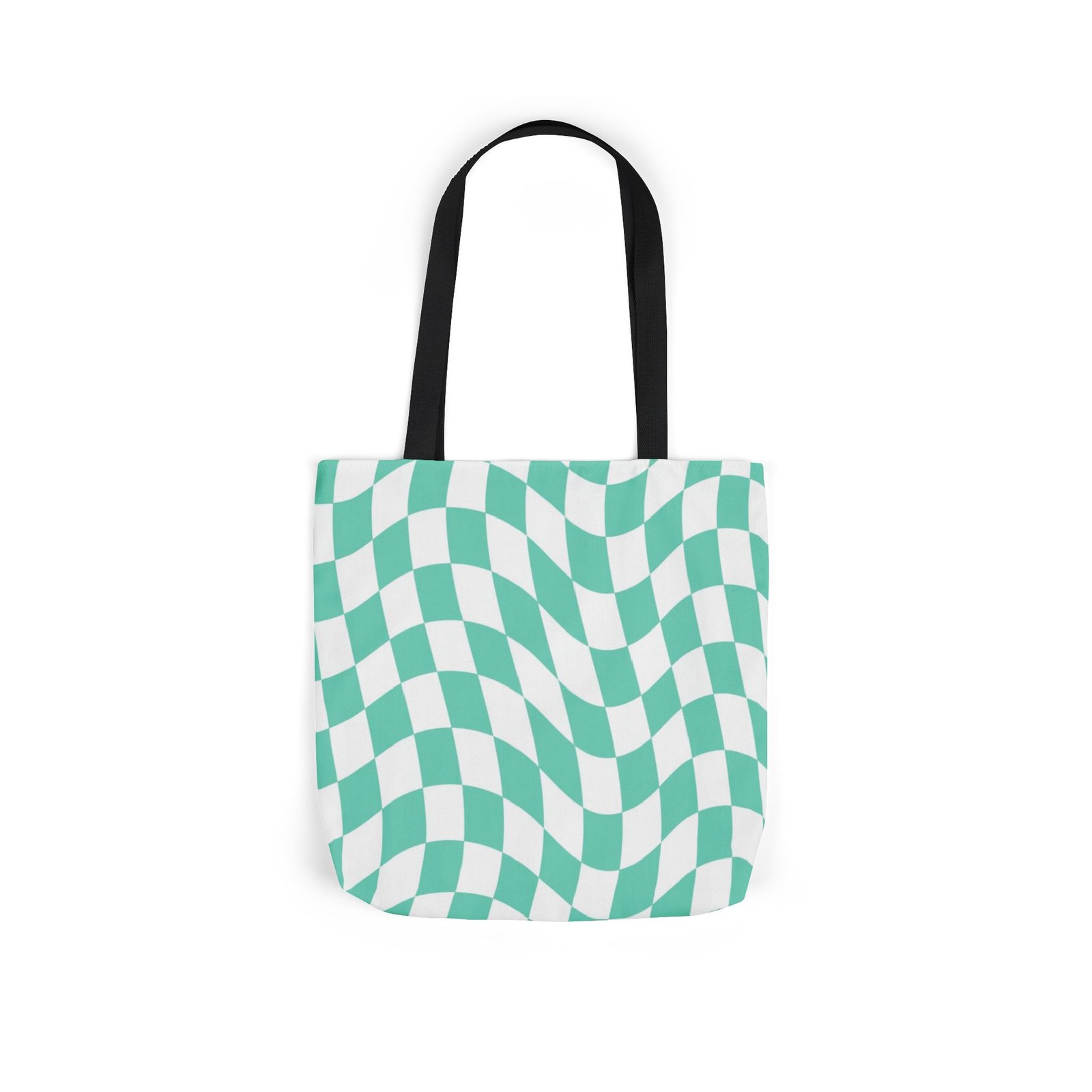 Trendy Checkered Canvas Tote Bag with 5-Color Straps, Eco-Friendly Shopping Bag, Stylish Beach Bag, Fashionable Gym Tote, Unique Gift Idea - Image 26