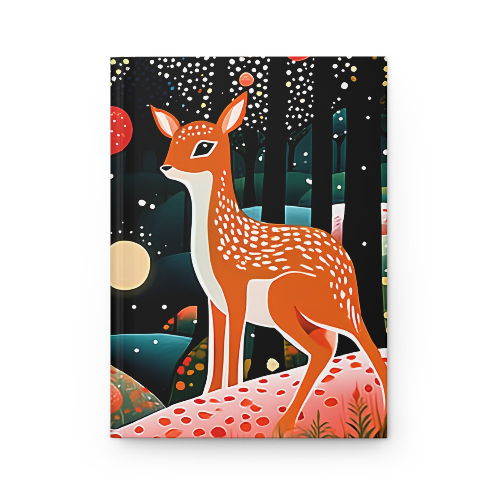 Whimsical Forest Hardcover Journal, Nature Lover's Notebook, Artistic Writing Journal, Gift for Writers, Eco-Friendly Diary