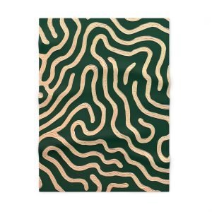 Beige lines on Green