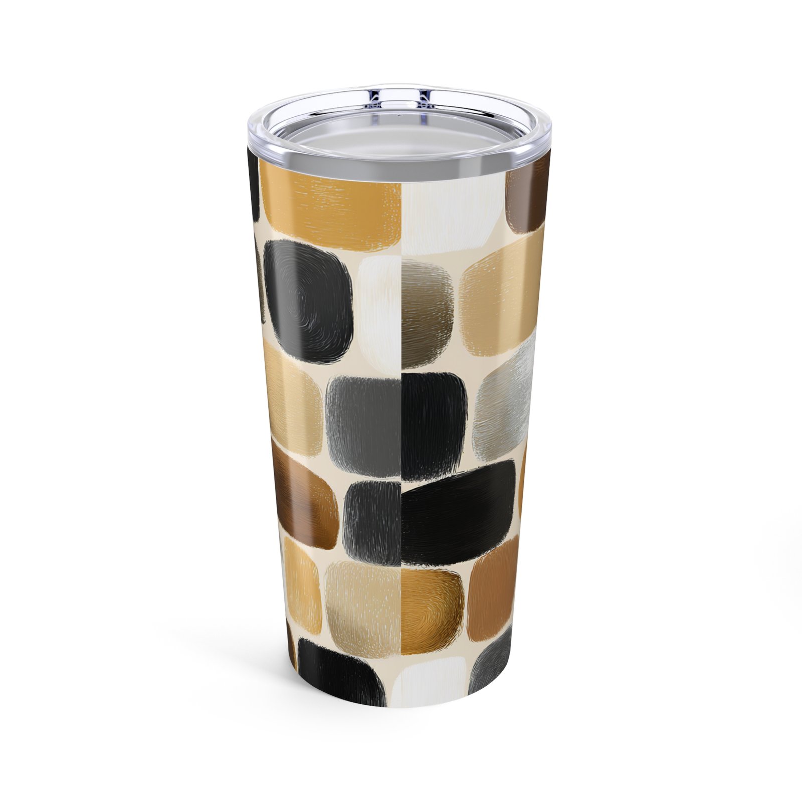 Chic Geometric Tumbler, Modern Travel Mug for Coffee Lovers, Stylish Insulated Cup for Home, Office, Gifts, Outdoor Use - Image 2