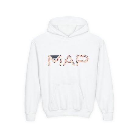 Map Design Youth Hoodie | Cozy Sweatshirt for Kids | Perfect for Adventure, Gifts, Birthdays, Travel, Everyday Wear