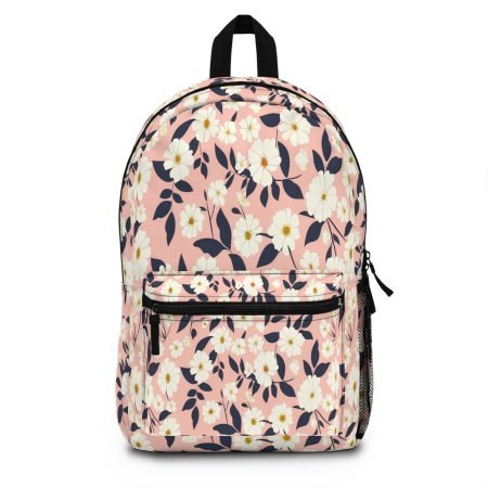 Floral Print Backpack - Stylish, Trendy Bag for School, Travel, and Everyday Use, Ideal Gift for Students, Flower Lovers