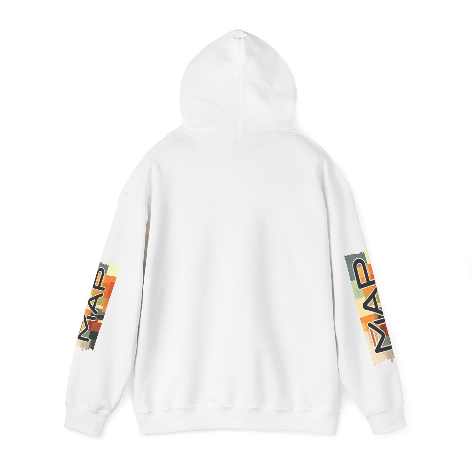 Stylish MAP Graphic Hoodie for Trendy Comfort, Unisex Sweatshirt for Casual Wear, Gift for Friends and Family, Cozy Layer for Fall - Image 3