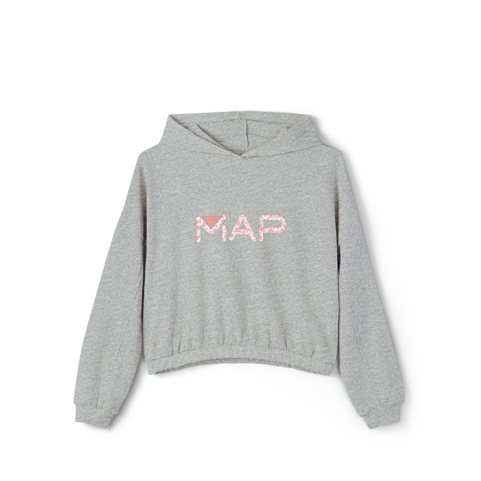 Women's Map Print Cinched Bottom Hoodie, Trendy Pullover, Cozy Fashion, Gift for Her, Casual Wear - Image 9