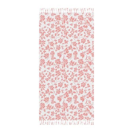 Boho Beach Towel - Floral Patterned Towel for Summer, Travel, Picnic, Pool, Spa, Beach Decor