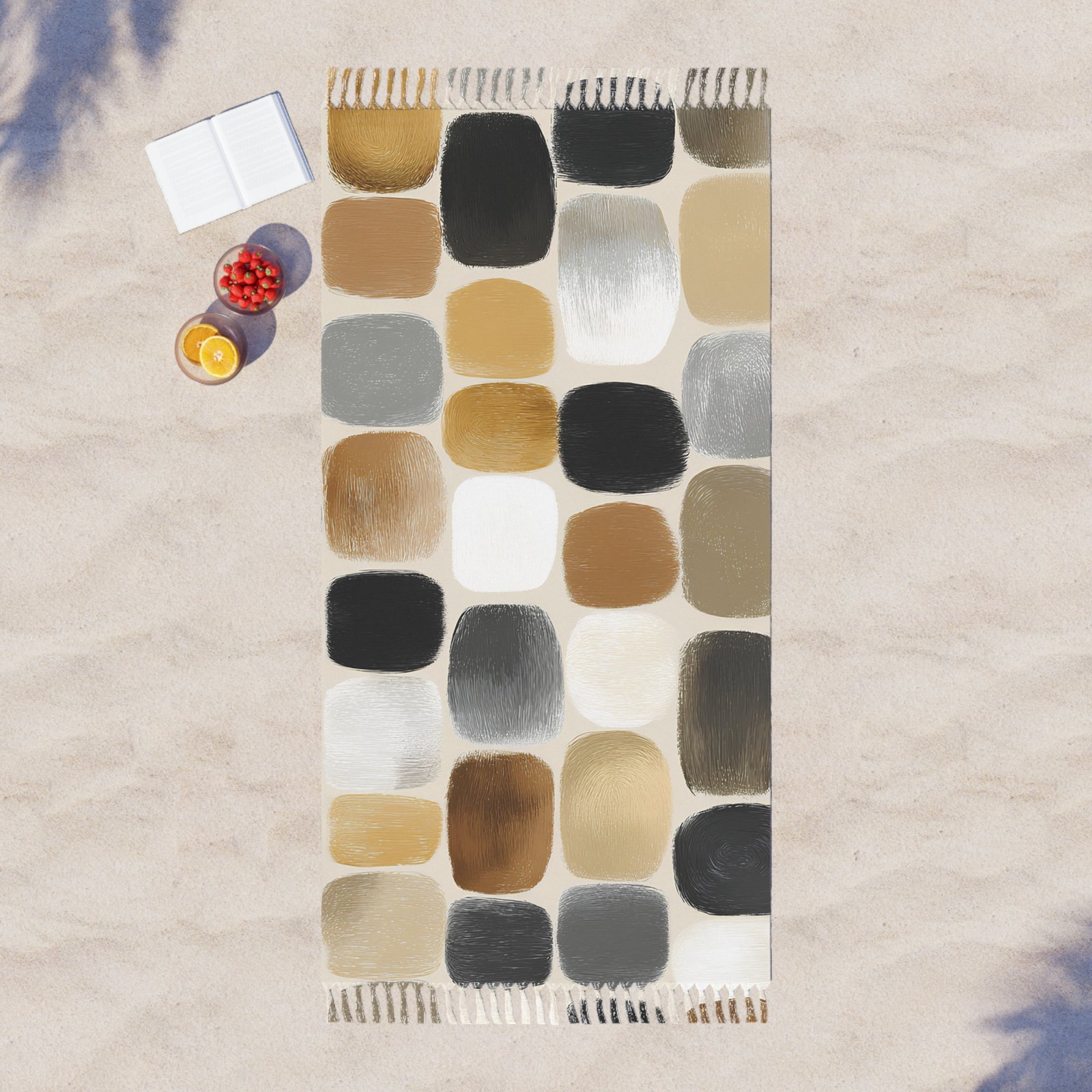 Boho Beach Towel, Coastal Decor for Summer, Beach Picnic Blanket, Bohemian Style, Poolside Essential, Gift for Beach Lovers - Image 3