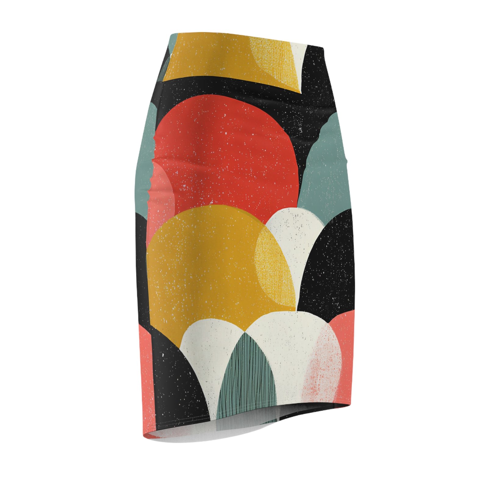 Stylish Women's Pencil Skirt with Colorful Geometric Design | Office Wear, Casual Outfit, Gift for Her, Summer Fashion, Trendy Clothing - Image 3