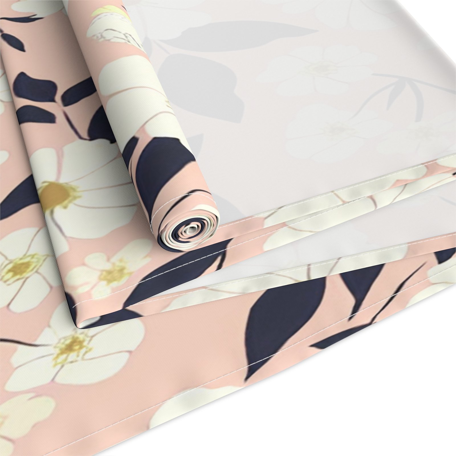 Floral Cotton Table Runner | Elegant Dining decor, Home Table Decoration, Spring Table Setting, Perfect for Events & Gatherings - Image 3