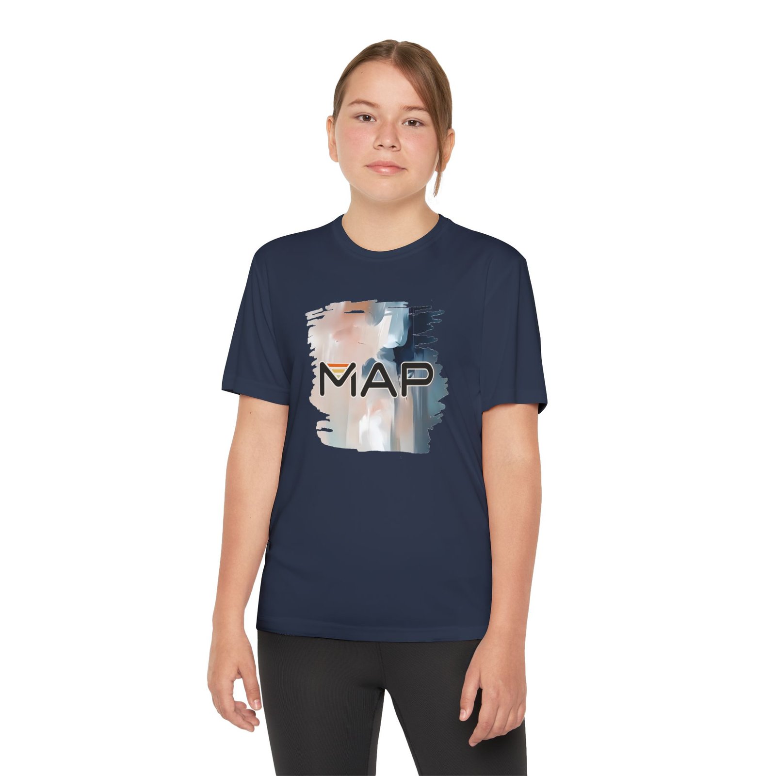 Youth Competitor Tee with MAP Design, Athletic T-Shirt, Sportswear for Kids, Gift for Young Athletes, Summer Activewear - Image 28