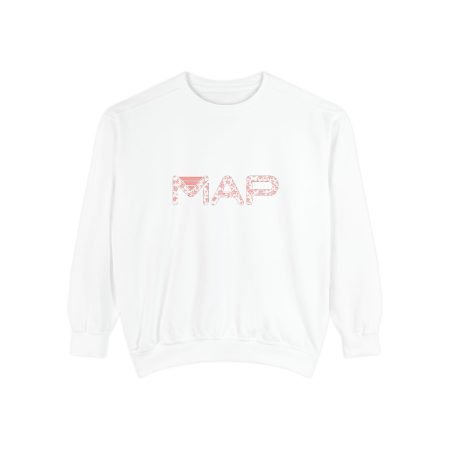 Cozy Garment-Dyed Sweatshirt - 'RAP' Streetwear, Unisex Fashion, Comfortable Layer for Music Lovers, Gift for Hip-Hop Fans