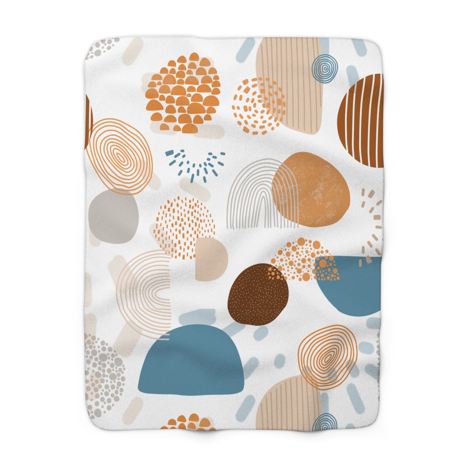 Cozy Earth Tone Sherpa Fleece Blanket | Soft Throw for Home Decor, Relaxation, Gift Idea, Modern Minimalist Style, Cozy Living