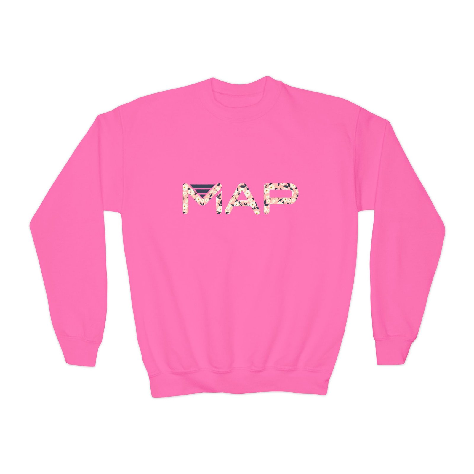 Youth Crewneck Sweatshirt with MAP Design - Cozy, Stylish Apparel for Teens and Kids, Gift Idea for Birthdays, Holidays, Back to School - Image 33