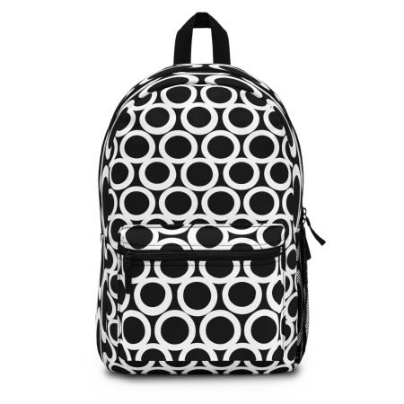 Stylish Geometric Backpack, Trendy School Bag, Graphic Laptop Case, Unique Gift for Students, Modern Travel Companion