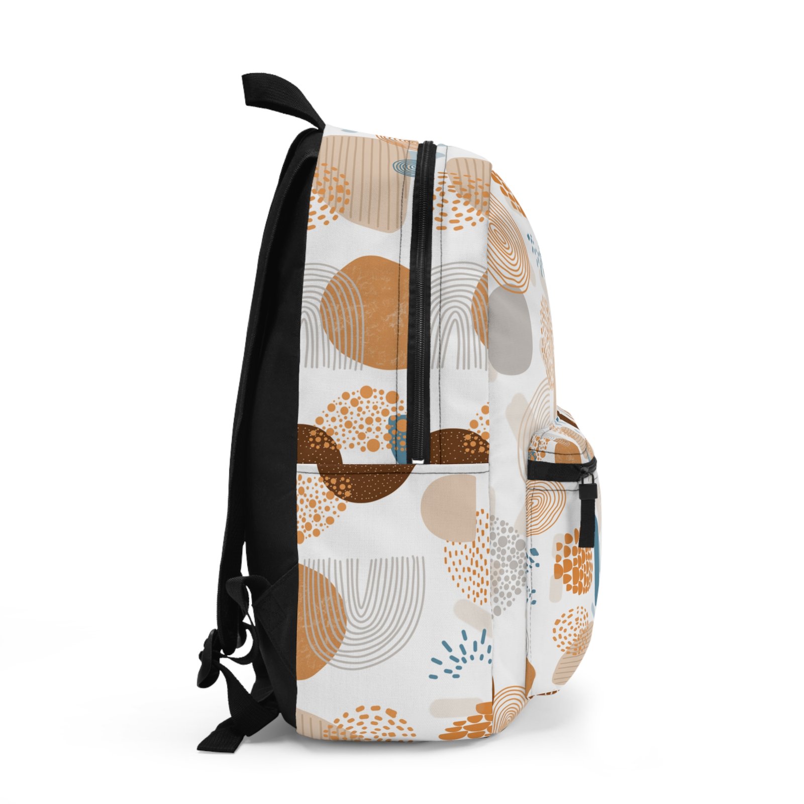 Stylish Abstract Pattern Backpack, Modern School Bag, Trendy Travel Backpack, Casual Daypack, Unique Gift for Students - Image 2