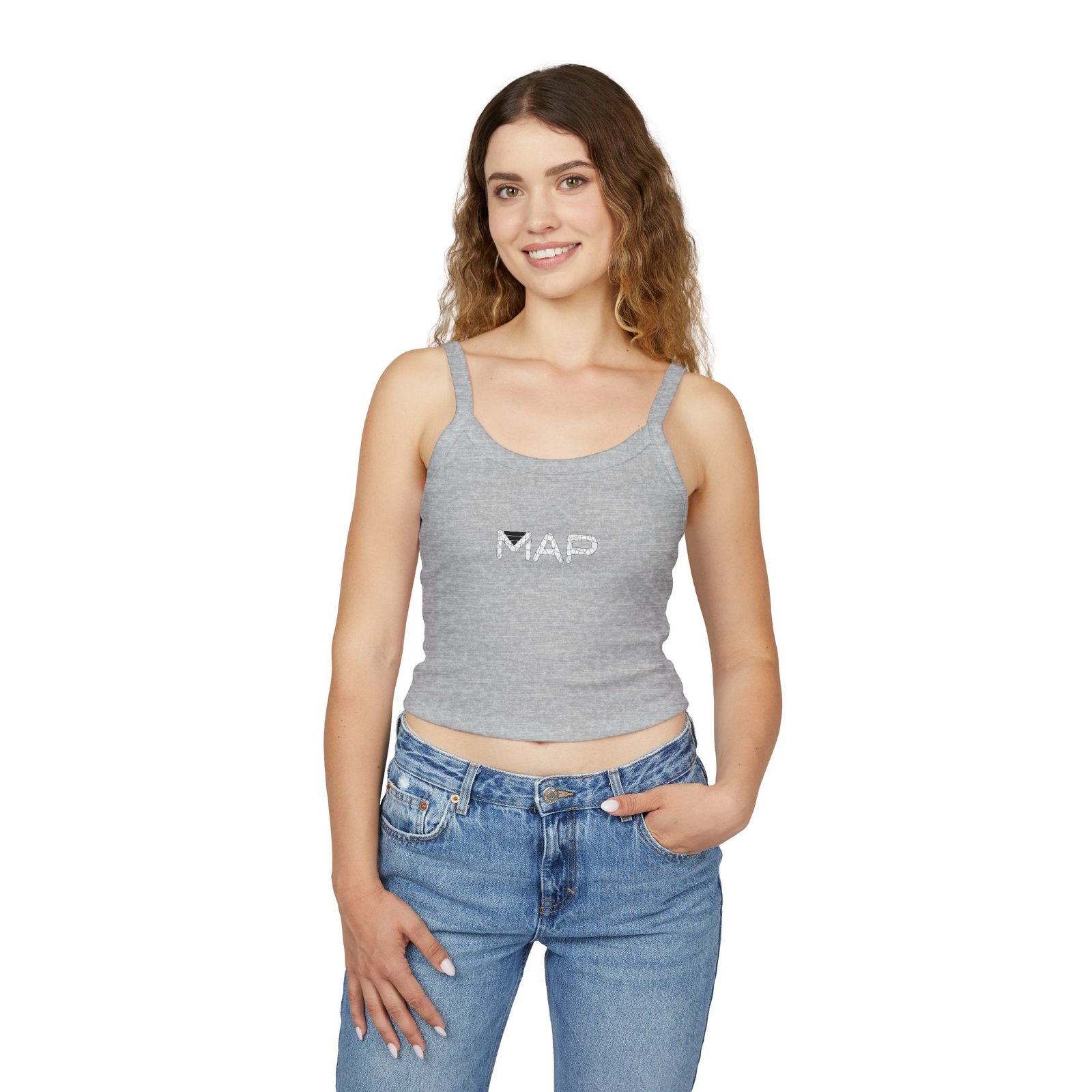 Chic Women's Spaghetti Strap Crop Top, Stylish Summer Tank, Casual Vibes, Perfect for Beach Days, Festivals, Holiday Wear, Everyday Comfort - Image 3