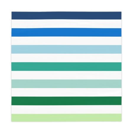 Ocean Breeze Striped Tablecloth | Summer Dining Decor, Picnic Essentials, Coastal Table Decor, Outdoor Party Linen, Beachy Home Accents