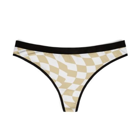 Chic Checkered Women's Thongs, Stylish Underwear, Comfortable Lingerie, Unique Gift for Her, Everyday Essentials