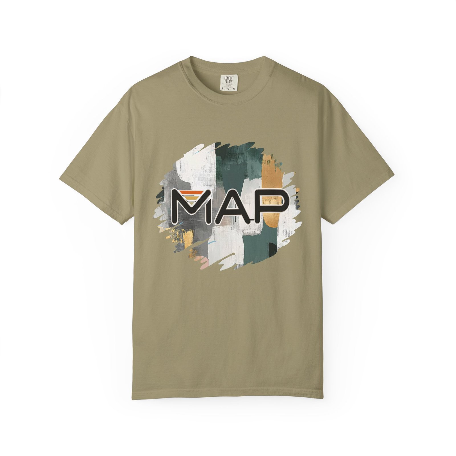 Map-Inspired Unisex Garment-Dyed T-Shirt for Travel Lovers, Casual Wear, Gifts, Outdoor Adventures, Wanderlust Fashion - Image 5