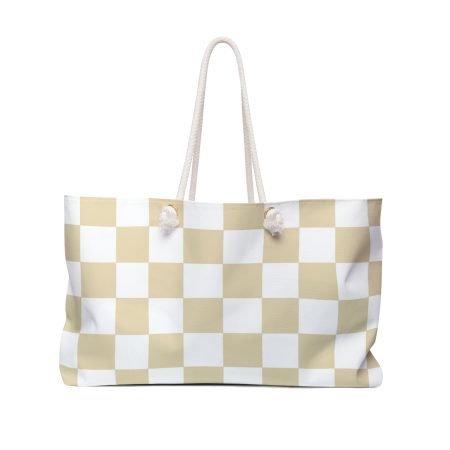 Chic Checkerboard Weekender Bag | Stylish Travel Tote | Perfect for Vacations, Gym, or Weekend Getaways | Ideal Gift for Travelers