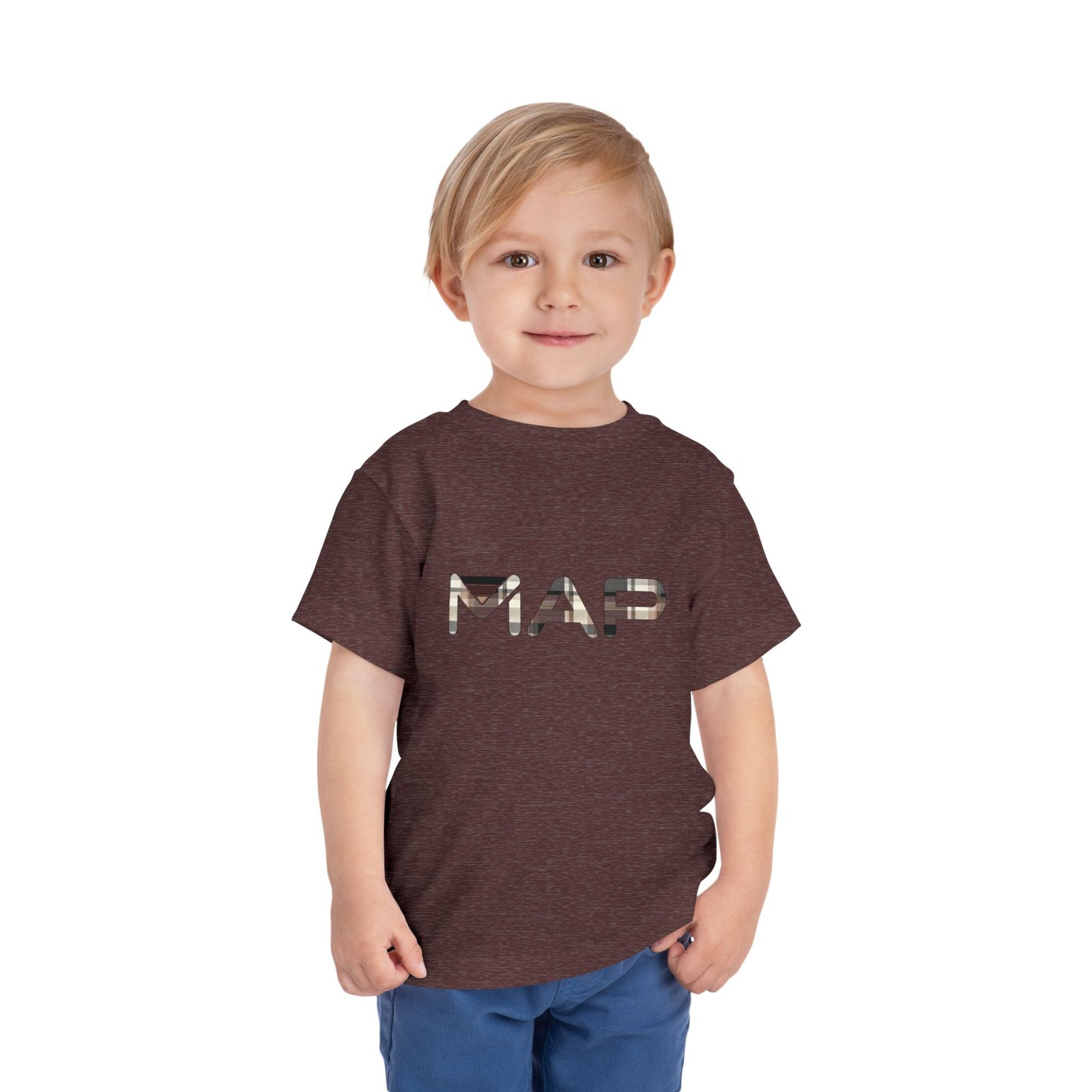 Toddler Short Sleeve Tee with 'MAP' Design - Cute Kids' T-Shirt, Adventure Tee, Toddler Gift, Playwear, Travel Shirt - Image 43