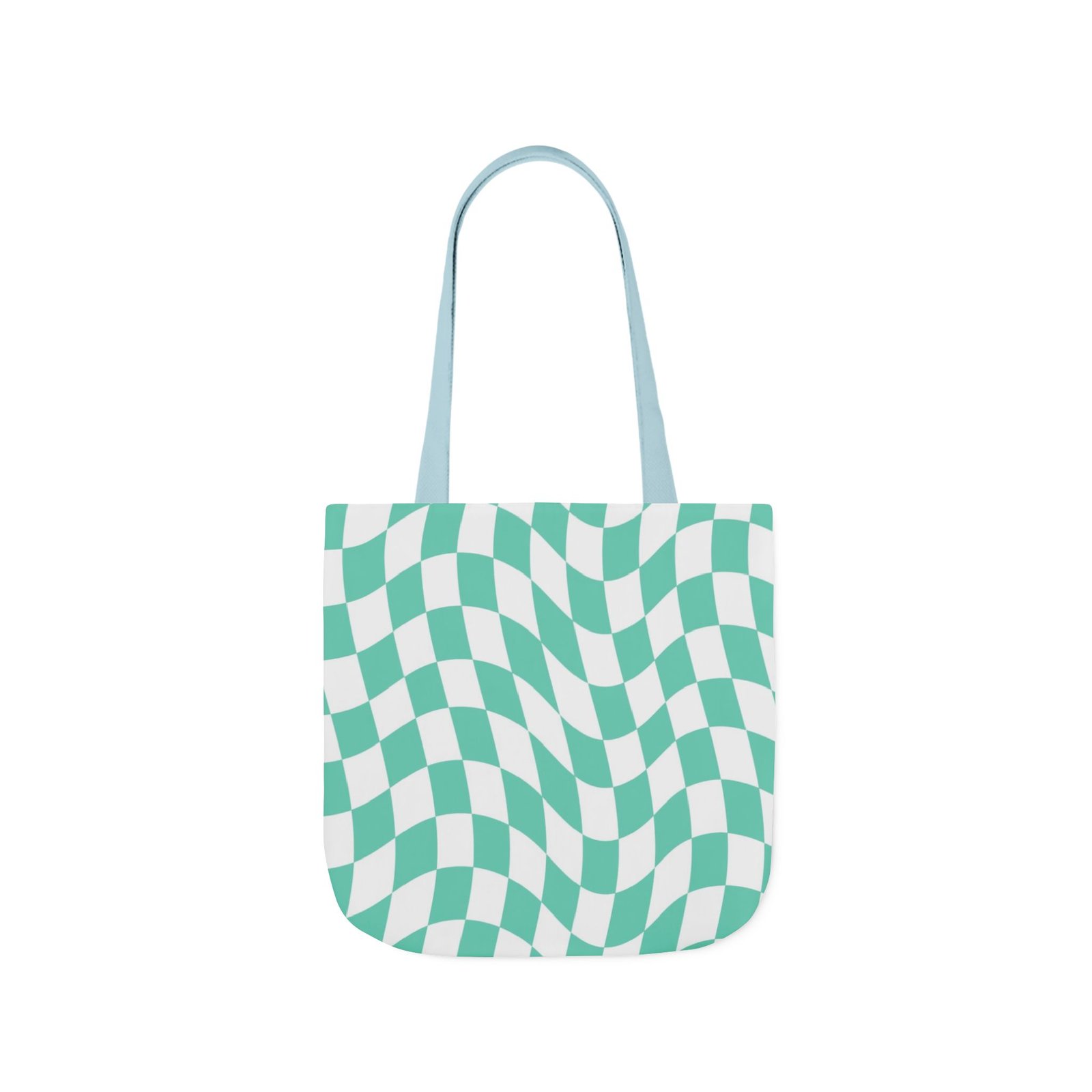 Trendy Checkered Canvas Tote Bag with 5-Color Straps, Eco-Friendly Shopping Bag, Stylish Beach Bag, Fashionable Gym Tote, Unique Gift Idea - Image 29