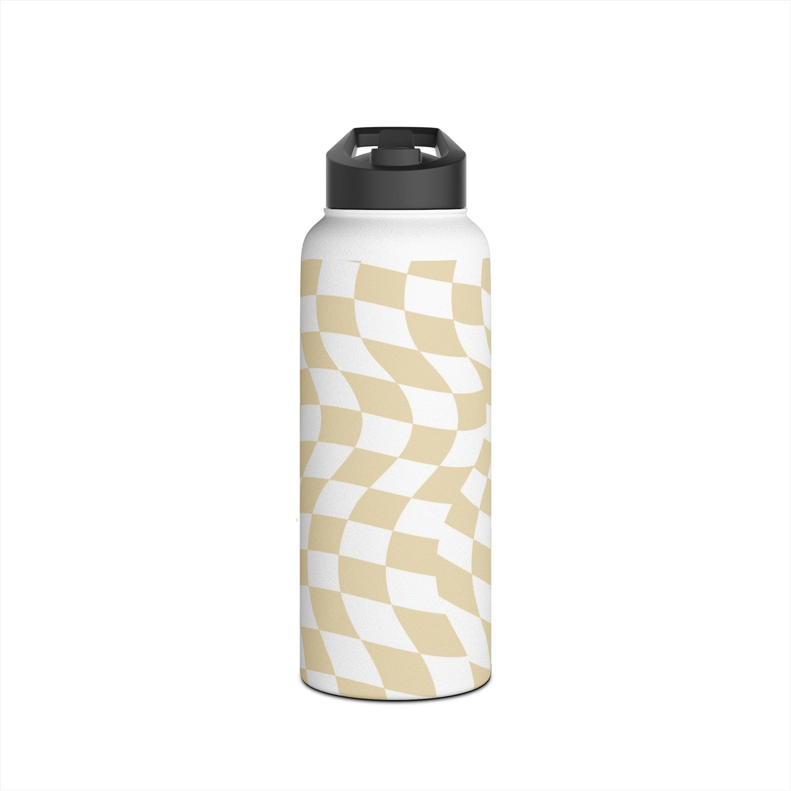 Wavy Pattern Stainless Steel Water Bottle, Stylish Hydration, Eco-Friendly Travel Mug, Unique Gift for Adventurers, Reusable Drink Container - Image 9