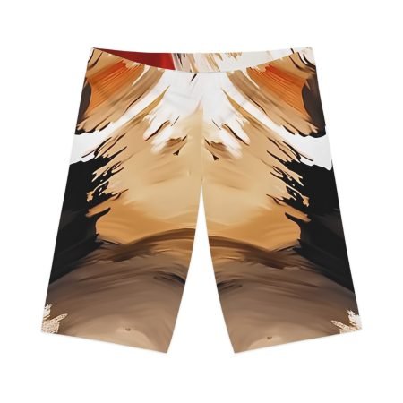 Artistic Women's Bike Shorts - Trendy Activewear, Cycling Shorts, Festival Wear, Fitness Apparel, Comfortable Workout Gear