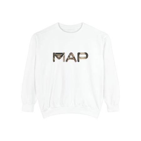 Chic Map Graphic Sweatshirt | Cozy Unisex Apparel, Perfect Gift for Travelers, Birthday, Casual Wear, Fashion Statement -*