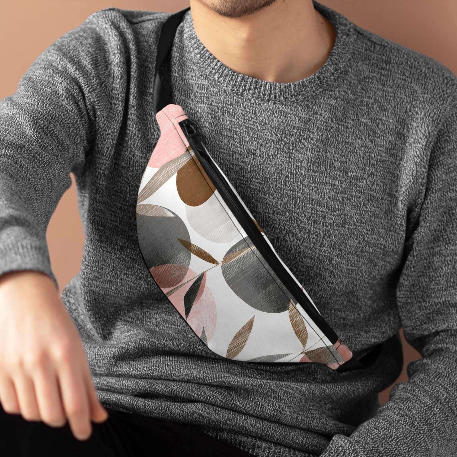 Boho Chic Fanny Pack, Stylish Waist Bag for Festivals, Travel Companion, Perfect Gift for Adventurers, Everyday Use, Floral Design - Image 4