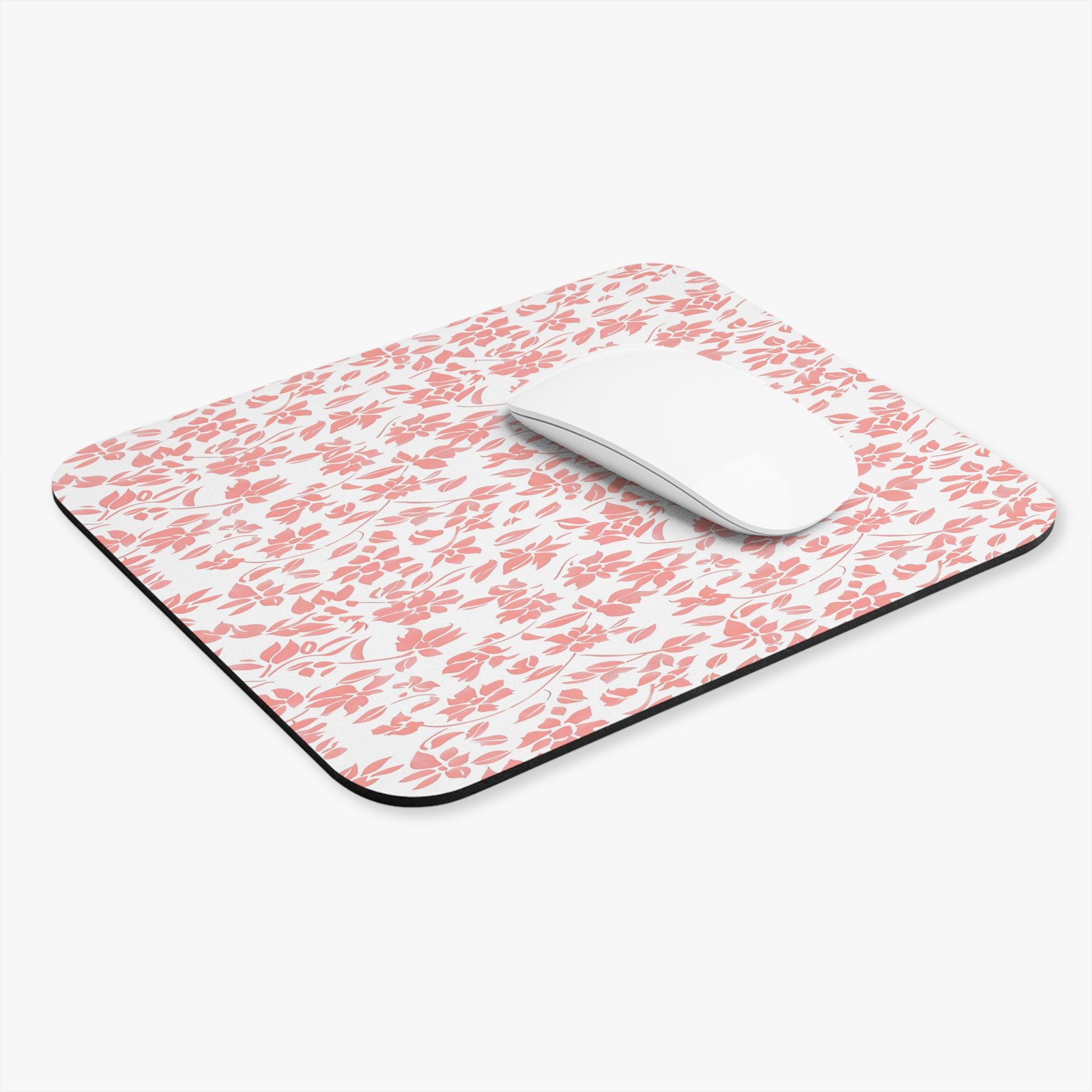 Floral Mouse Pad, Stylish Desk Accessory for Home Office, Computer Mousepad, Gift for Her, Pink Floral Design, Aesthetic Office Decor - Image 3