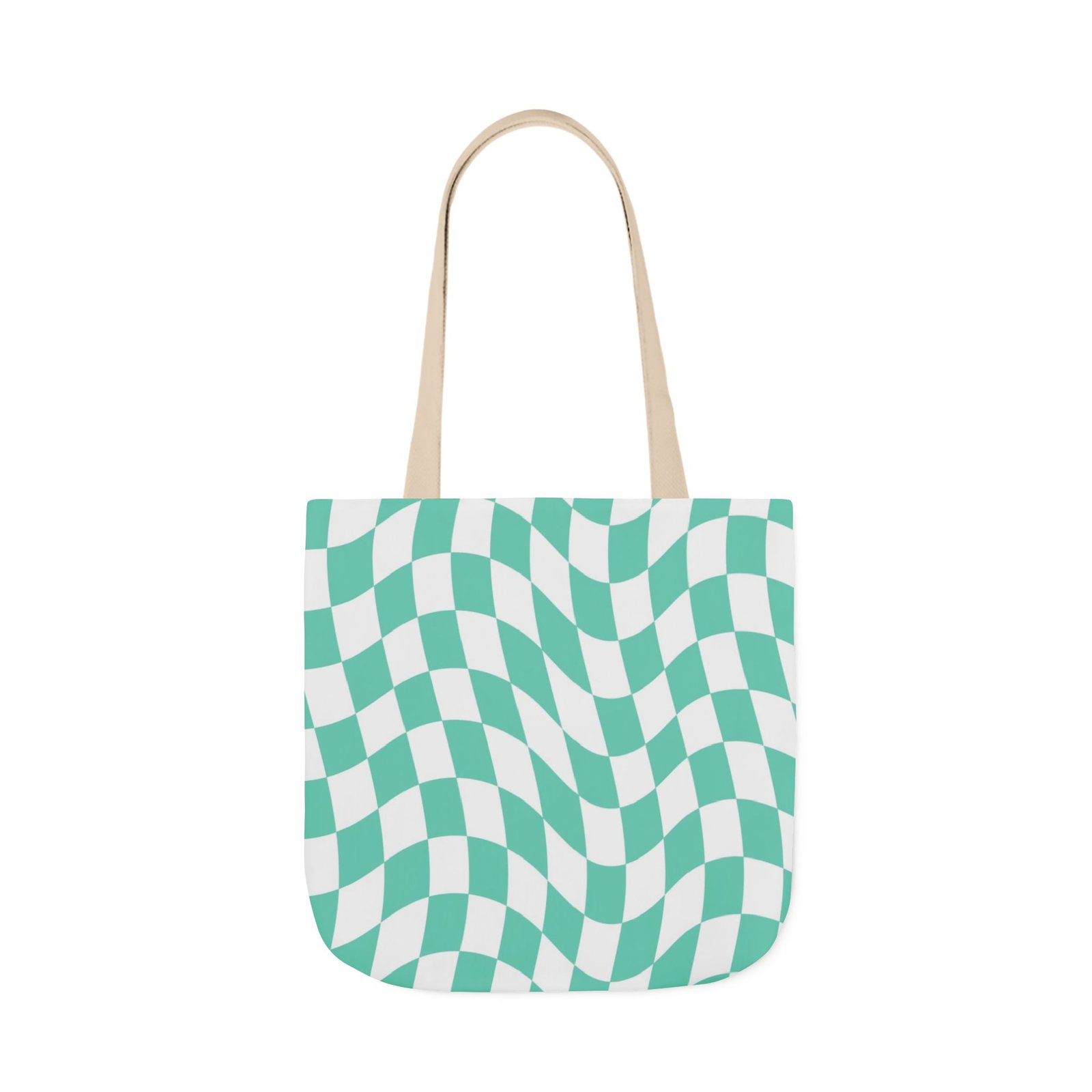 Trendy Checkered Canvas Tote Bag with 5-Color Straps, Eco-Friendly Shopping Bag, Stylish Beach Bag, Fashionable Gym Tote, Unique Gift Idea - Image 41
