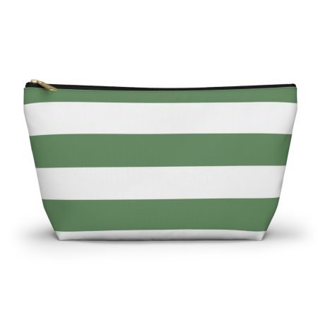 Stylish Striped Accessory Pouch, Makeup Bag, Travel Organizer, Gift for Her, Eco-Friendly Toiletry Storage