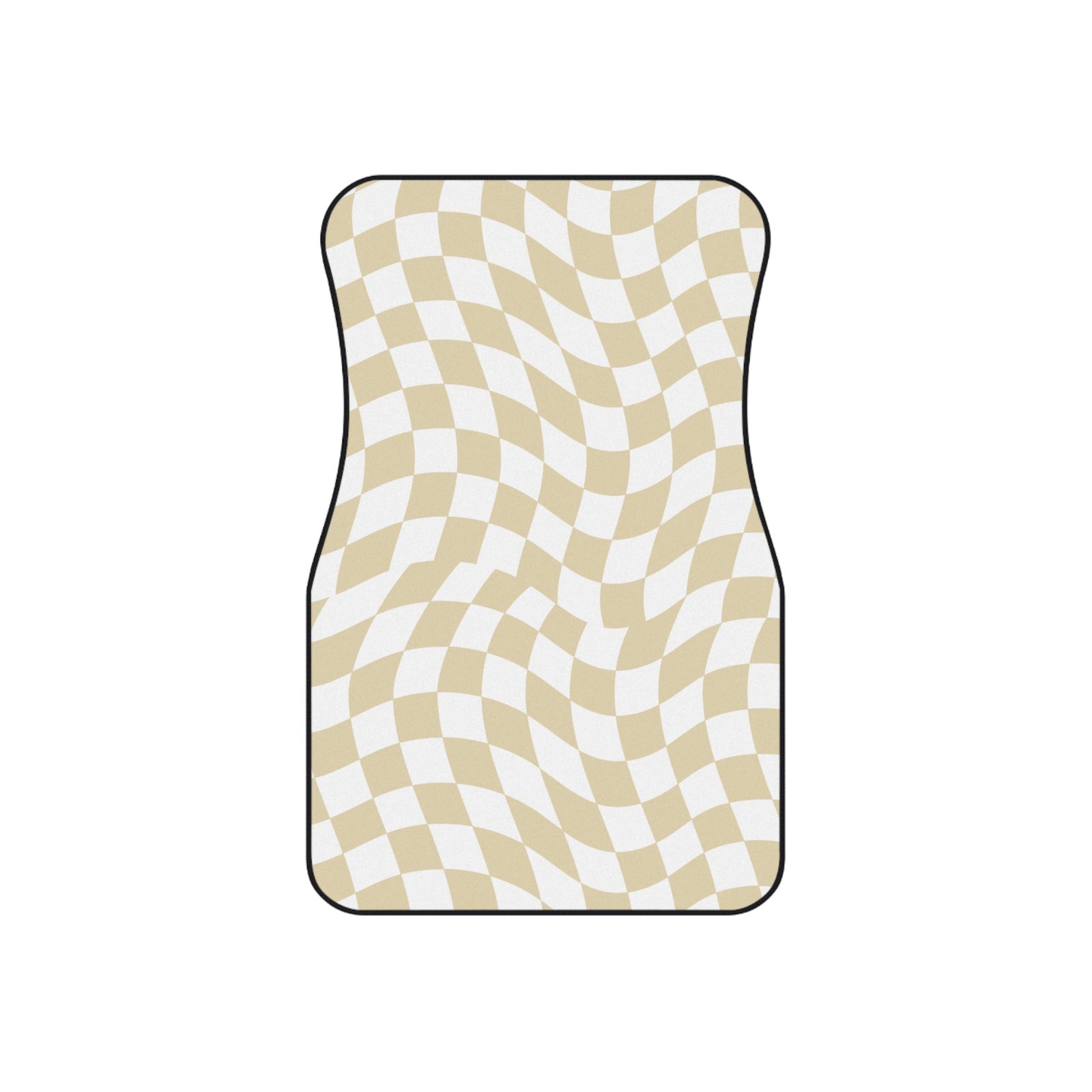 Stylish Checkered Car Mats Set, Trendy Floor Mats for Cars, Unique Car Accessories, Gift for Car Lovers, Funky Car Decor - Image 2