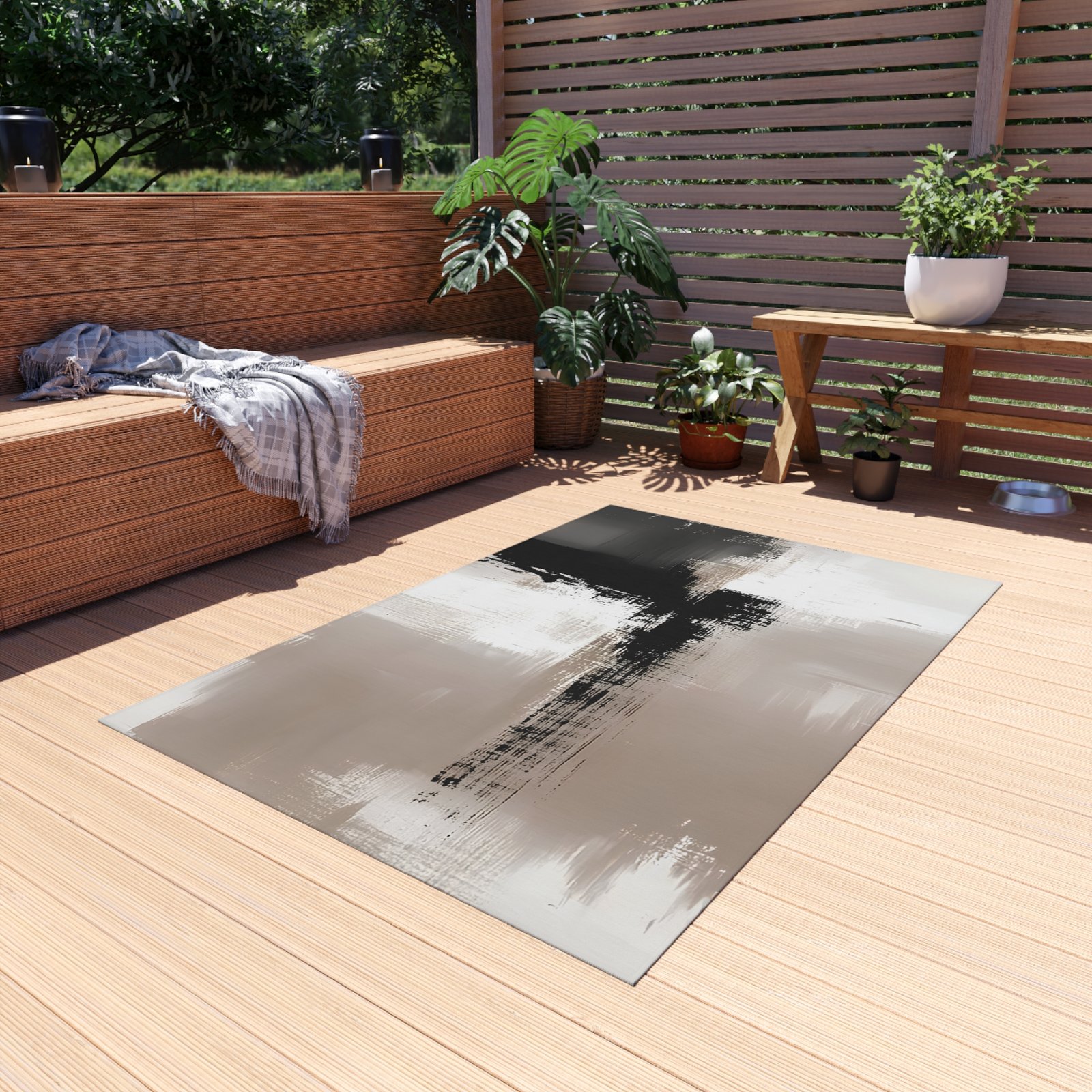 Stylish Outdoor Rug - Modern Floor Mat for Patio, Garden, Deck, Porch Decor, Versatile Area Rug, Home Decoration - Image 11