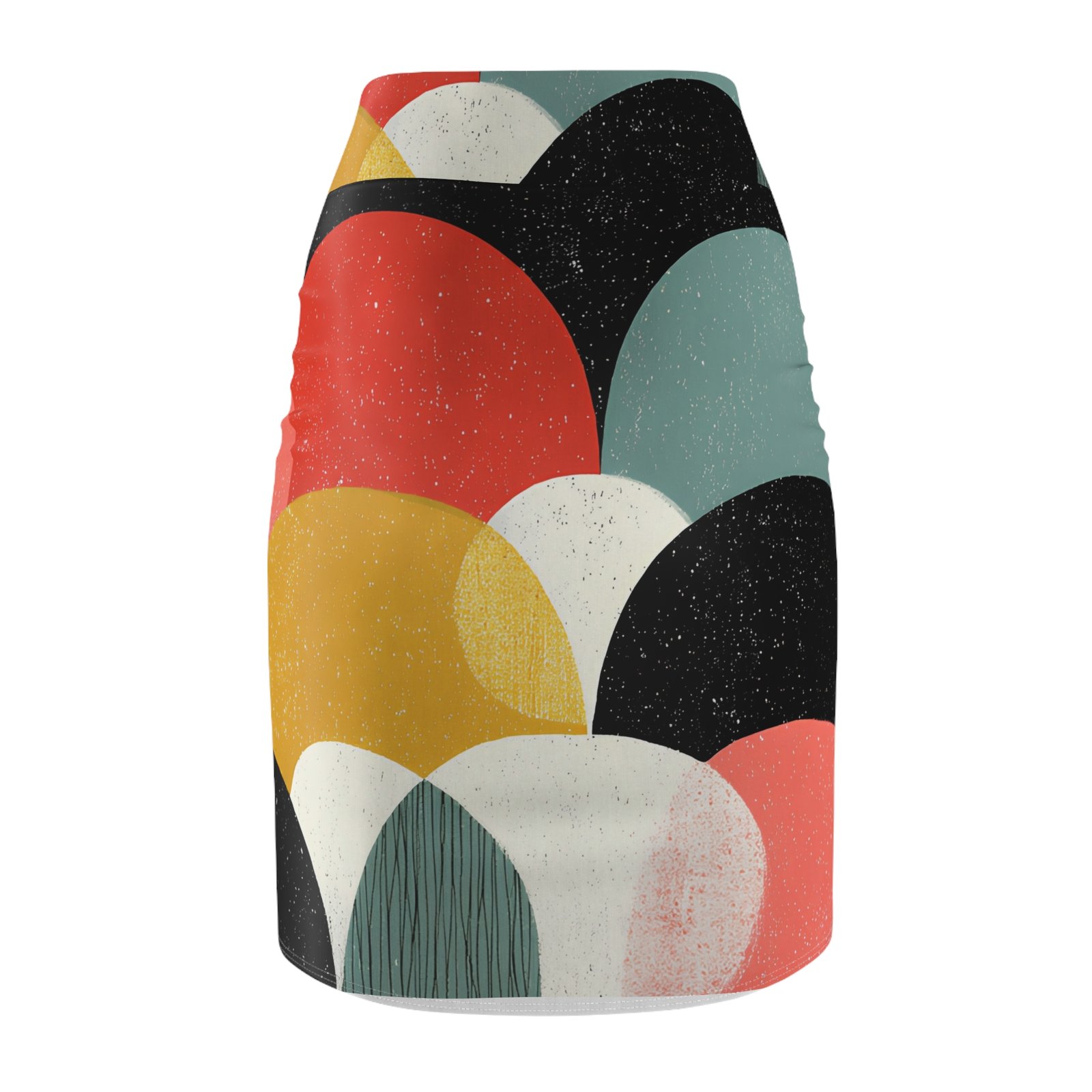 Stylish Women's Pencil Skirt with Colorful Geometric Design | Office Wear, Casual Outfit, Gift for Her, Summer Fashion, Trendy Clothing - Image 2