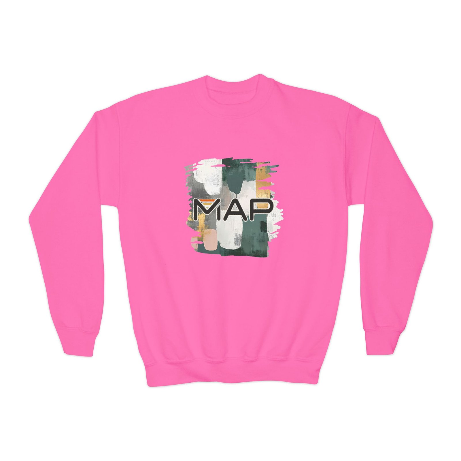 Stylish Youth Crewneck Sweatshirt with Abstract Map Design, Cozy Pullover for Teens and Kids, Perfect Gift for Holidays and Everyday Wear - Image 29